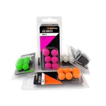 Zig-Balls 14 mm / 6 szt / biały